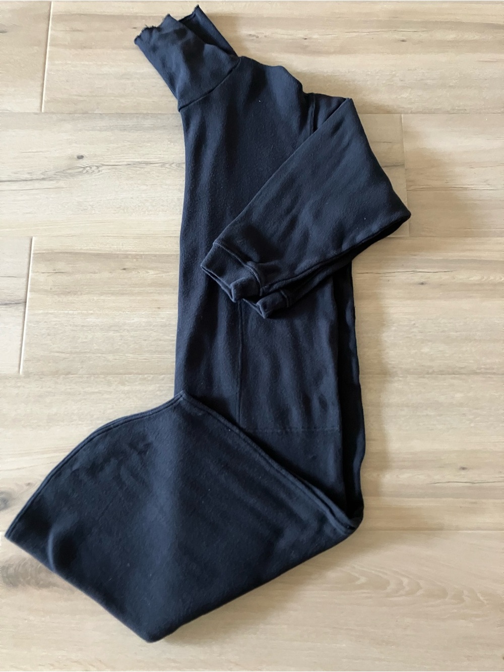 Free People Black turtleneck Midi Dress